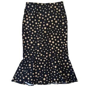 Messini Midi pencil skirt poka dot‎ small